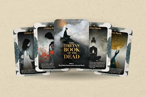 The Tibetan Book of the Dead - Book 1 Card Deck | Spiritual Wisdom & Meditationskarten von Jeff Carreira - 80 Oracle-Karten von Ibiza