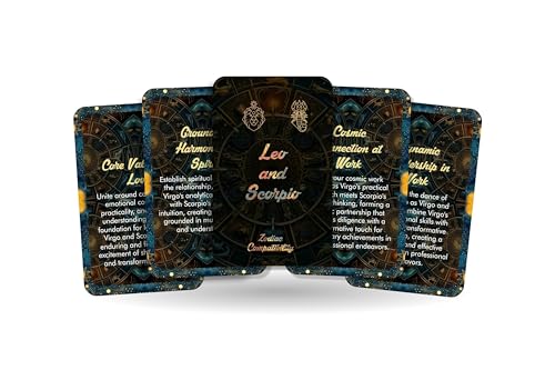 Virgo and Scorpio - Zodiac Compatibility - Divination Tools - Oracle cards - Star Sign Compatibility - Horoscope Compatibility Cards Virgo and Scorpio - Zodiac Compatibility - Divination Tools - Oracle cards - Star Sign Compatibility - Horoscope Compatibility Cards von Ibiza