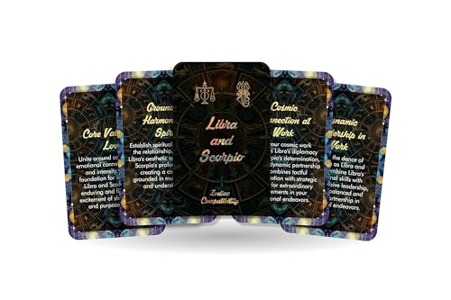 Waage and Scorpio - Zodiac Compatibility - Divination Tools - Oracle cards - Star Sign Compatibility - Horoscope Compatibility Cards Waage and Scorpio - Zodiac Compatibility - Divination Tools - Oracle cards - Star Sign Compatibility - Horoscope Compatibility Cards von Ibiza