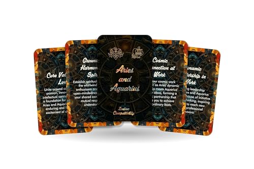 Widder and Aquarius - Zodiac Compatibility - Divination Tools - Oracle cards - Star Sign Compatibility - Horoscope Compatibility Cards Widder and Aquarius - Zodiac Compatibility - Divination Tools - Oracle cards - Star Sign Compatibility - Horoscope Compatibility Cards von Ibiza