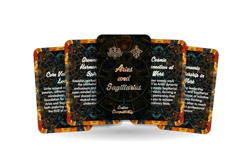 Widder and Sagittarius - Zodiac Compatibility - Divination Tools - Oracle cards - Star Sign Compatibility - Horoscope Compatibility Cards Widder and Sagittarius - Zodiac Compatibility - Divination Tools - Oracle cards - Star Sign Compatibility - Horoscope Compatibility Cards von Ibiza