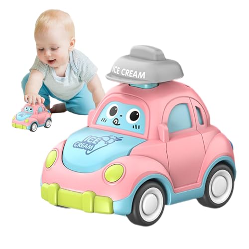 Ibuloule Spielzeugautos zum Zurückziehen,Mini-Autos zum Zurückziehen - Trägheits-Spielzeugauto für Kleinkinder,Kleine Rückziehautos im Cartoon-Design, Partygeschenke für Kinder, kleines Trägheitsauto von Ibuloule