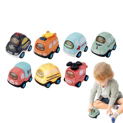 Ibuloule Trägheitsautos für Kleinkinder, Badespielzeugauto für Kleinkinder - Trägheits-Mini-Cartoon-Fahrzeugmodell | Lustiges kreatives Auto-Spielzeugset, sturz- und stoßfestes von Ibuloule