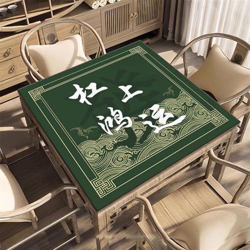 Icegrey Mahjong-Matte, rutschfeste Mahjong-Pad, Verschleißfeste Mahjong-Tischmatte aus Kristallsamt, geeignet für Mahjong-Poker, Stil 10 von Icegrey