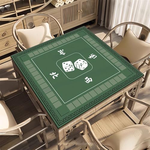 Icegrey Mahjong-Matte, rutschfeste Mahjong-Pad, Verschleißfeste Mahjong-Tischmatte aus Kristallsamt, geeignet für Mahjong-Poker, Stil 11 von Icegrey