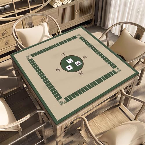 Icegrey Mahjong-Matte, rutschfeste Mahjong-Pad, Verschleißfeste Mahjong-Tischmatte aus Kristallsamt, geeignet für Mahjong-Poker, Stil 16 von Icegrey