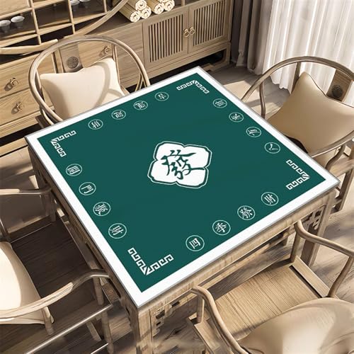 Icegrey Mahjong-Matte, rutschfeste Mahjong-Pad, Verschleißfeste Mahjong-Tischmatte aus Kristallsamt, geeignet für Mahjong-Poker, Stil 24 von Icegrey