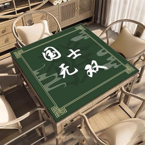 Icegrey Mahjong-Matte, rutschfeste Mahjong-Pad, Verschleißfeste Mahjong-Tischmatte aus Kristallsamt, geeignet für Mahjong-Poker, Stil 7 von Icegrey