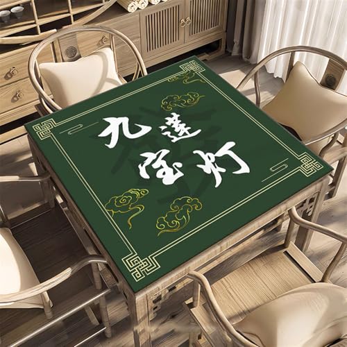 Icegrey Mahjong-Matte, rutschfeste Mahjong-Pad, Verschleißfeste Mahjong-Tischmatte aus Kristallsamt, geeignet für Mahjong-Poker, Stil 8 von Icegrey