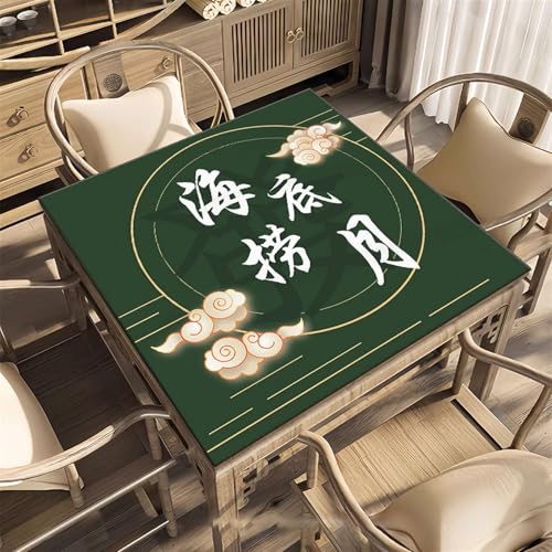 Icegrey Mahjong-Matte, rutschfeste Mahjong-Pad, Verschleißfeste Mahjong-Tischmatte aus Kristallsamt, geeignet für Mahjong-Poker, Stil 9 von Icegrey