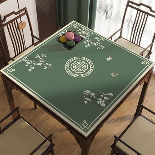 Icegrey Mahjong Tischdecke Matte, Quadratische rutschfeste Mahjong-Tischmatte, Mahjong Tisch Tuch Mahjong Spiel Tisch Abdeckung für Home Desktop Spiele, Stil 8 von Icegrey