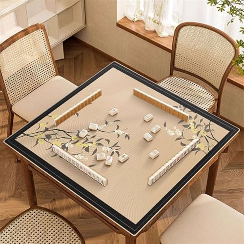 Icegrey Mahjong Tischdecke Matte Quadratische rutschfeste Pokermatte, Gaming-Matte, Tischauflage, Kartenspielmatte, Stil 16 von Icegrey