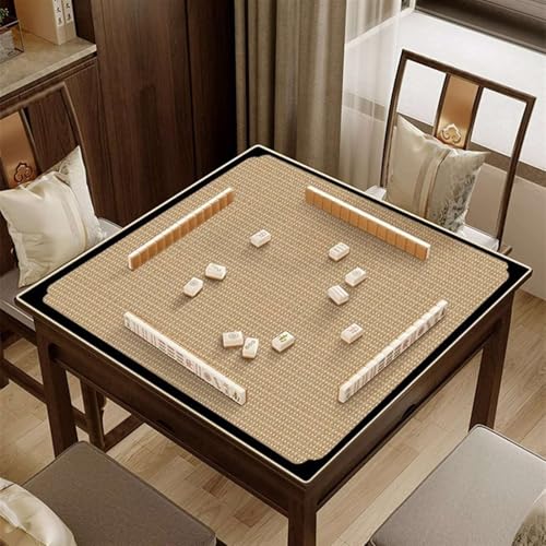 Icegrey Mahjong Tischdecke Matte Quadratische rutschfeste Pokermatte, Gaming-Matte, Tischauflage, Kartenspielmatte, Stil 18 von Icegrey