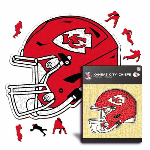 Iconic Puzzles - 100% nachhaltiges Holz mit offizieller Lizenz, Farbe Kansas City Chiefs, S, 150 Stück Iconic Puzzles - 100% nachhaltiges Holz mit offizieller Lizenz, Farbe Kansas City Chiefs, S, 150 Stück von Iconic Puzzles