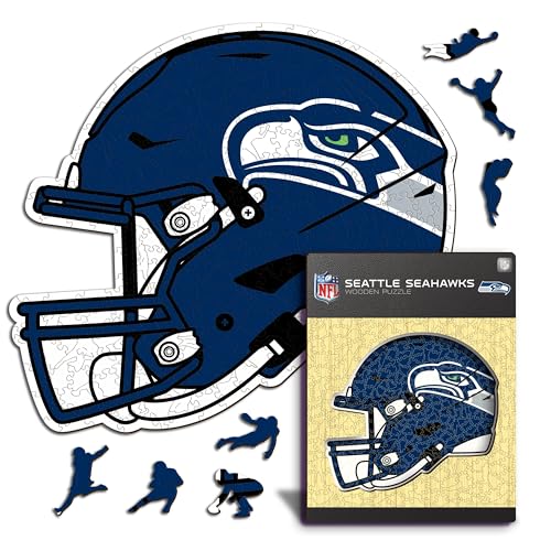 Iconic Puzzles - 100% nachhaltiges Holz mit offizieller Lizenz, Farbe Seattle Seahawks, S, 150 Stück Iconic Puzzles - 100% nachhaltiges Holz mit offizieller Lizenz, Farbe Seattle Seahawks, S, 150 Stück von Iconic Puzzles
