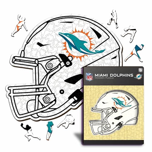 Iconic Puzzles - 100% nachhaltiges Holz mit offizieller Lizenz, L, 500 Stück, Miami Dolphins Iconic Puzzles - 100% nachhaltiges Holz mit offizieller Lizenz, L, 500 Stück, Miami Dolphins von Iconic Puzzles