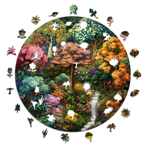 Iconic Puzzles - Mystical Source, Fantasy, 100% nachhaltiges Holzpuzzle, Geschenke für Kinder und Erwachsene, Größe L, 600 Teile von Iconic Puzzles