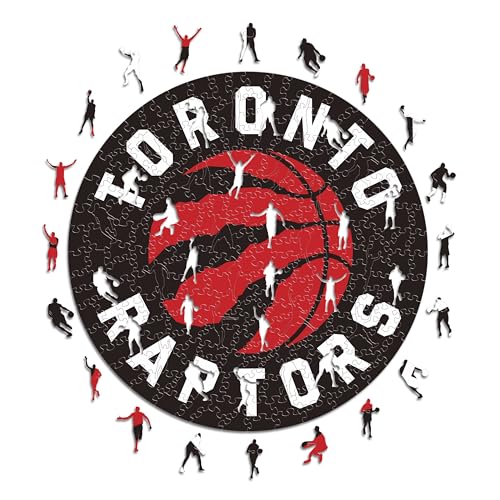 Iconic Puzzles - Toronto Raptors, Logo, Holzpuzzle, offiziell lizenziert von der NBA, 100% nachhaltig, Größe L, 500 Teile von Iconic Puzzles