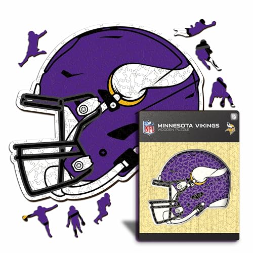 Iconic Puzzles - Helm Minnesota Vikings, offiziell Lizenziertes NFL Holzpuzzle, 100% nachhaltig, Geschenk für Erwachsene und Kinder, Größe L, 500 Stück Iconic Puzzles - Helm Minnesota Vikings, offiziell Lizenziertes NFL Holzpuzzle, 100% nachhaltig, Geschenk für Erwachsene und Kinder, Größe L, 500 Stück von Iconic Puzzles