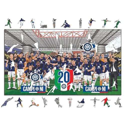 Iconic Puzzles - Holzpuzzle, Mehrfarbig, M, 270 Stück, Inter20Scudetto-M von Iconic Puzzles