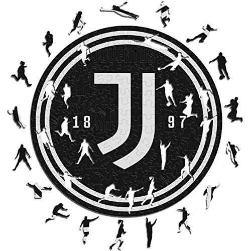 Iconic Puzzles - Juventus Logo Offizielles Produkt, Holzpuzzle für Erwachsene und Kinder, 100% nachhaltig, Größe L, 500 Stück von Iconic Puzzles