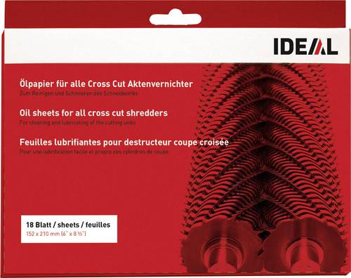 Ideal Office 9000631 Öl-Blätter für Aktenvernichter 18 Blatt von Ideal Office