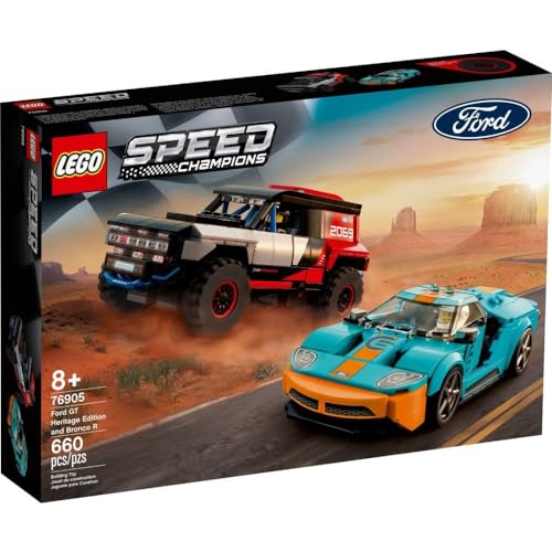 Lego Speed Champions Ford GT Heritage Edition and Bronco R 76905, 8 bis 12 Jahre von LEGO