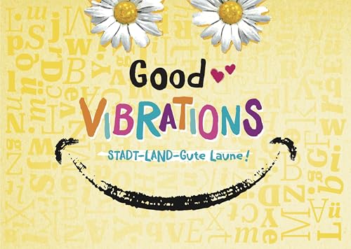 Ideenflieger Good Vibrations. Das unterhaltsame Fragespiel mit „Gute-Laune-Garantie“ | Alleine oder mit Freund*innen Spielen | Handliches College-Block-Format | Tolle Geschenkidee von Ideenflieger