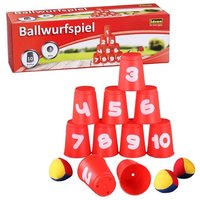 Idena Ballwurfspiel 10 Becher und 3 Bällen von Iden