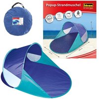 Idena Popup-Strandmuschel UV40+ blau/türkis 200x120x90cm von Iden