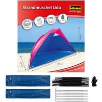 Idena Strandmuschel Lido UV40+ blau/pink 270x120x120cm von Iden