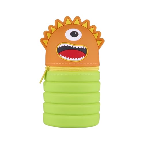 Idena 11353 - Federtasche Soft Touch aus Silikon in Orange-Grün, Federmäppchen mit Erweiterungsfunktion, ca. 6,5 x 13,2 BZW. 20 cm Idena 11353 - Federtasche Soft Touch aus Silikon in Orange-Grün, Federmäppchen mit Erweiterungsfunktion, ca. 6,5 x 13,2 BZW. 20 cm von Idena