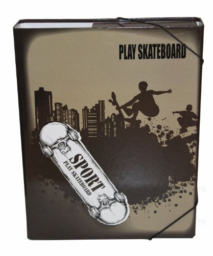 Idena 202080 - Heftbox A4 Motiv: Play Skateboard von Idena
