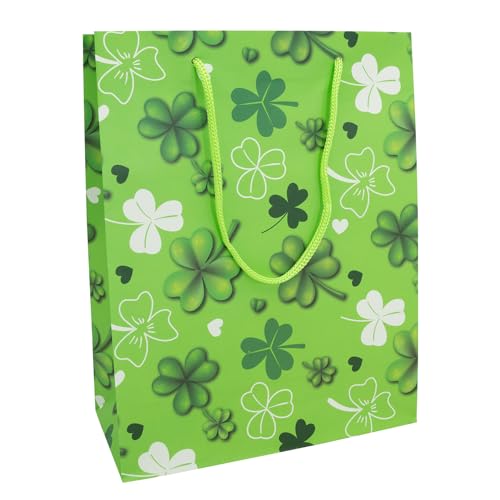 Idena 31848 - Lacktasche Glücksklee, Größe 35 x 25 x 8 cm, Kleeblätter, Geschenktasche, Geschenk, Verpackung Idena 31848 - Lacktasche Glücksklee, Größe 35 x 25 x 8 cm, Kleeblätter, Geschenktasche, Geschenk, Verpackung von Idena