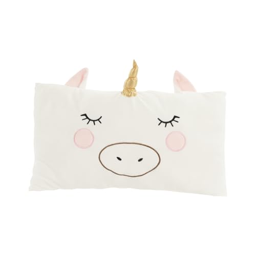 Idena 40258 - Kuschelkissen Einhorn, kuscheliges Dekokissen mit goldenem Horn, Ohren und Gesicht, Kissen für Babys & Kinder, ca. 45 cm Idena 40258 - Kuschelkissen Einhorn, kuscheliges Dekokissen mit goldenem Horn, Ohren und Gesicht, Kissen für Babys & Kinder, ca. 45 cm von Idena