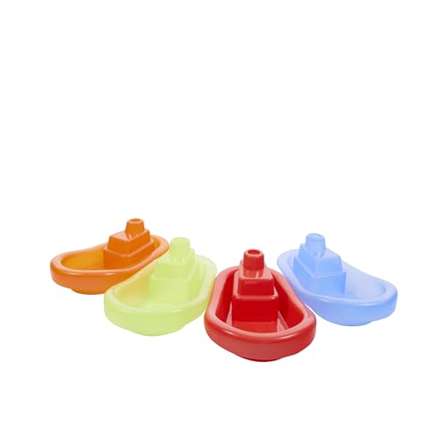 Idena - Badeboot mit Spritzlöchern, 4er Set, schwimmende Boote in bunten Farben, Badewannenspielzeug für Kinder ab 18 Monaten, geeignet für Badewanne, Pool und Sandkasten Idena - Badeboot mit Spritzlöchern, 4er Set, schwimmende Boote in bunten Farben, Badewannenspielzeug für Kinder ab 18 Monaten, geeignet für Badewanne, Pool und Sandkasten von Idena