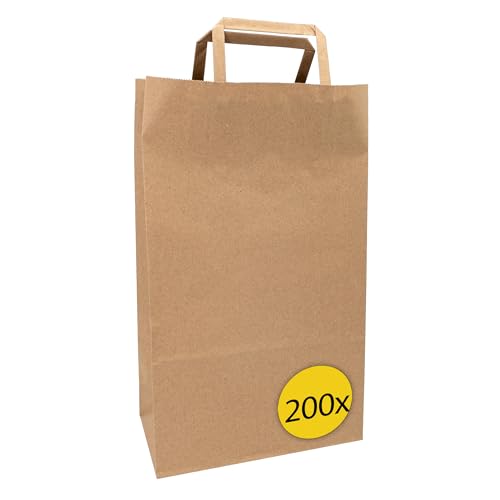 Idena 50064-200 - Papiertüten mit Henkel, 200 Stück, 32 x 16 x 45 cm, Geschenktüten aus Kraftpapier Idena 50064-200 - Papiertüten mit Henkel, 200 Stück, 32 x 16 x 45 cm, Geschenktüten aus Kraftpapier von Idena