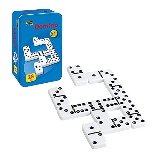 Idena 6050012 - Domino Double Six, Metall-Box von Idena