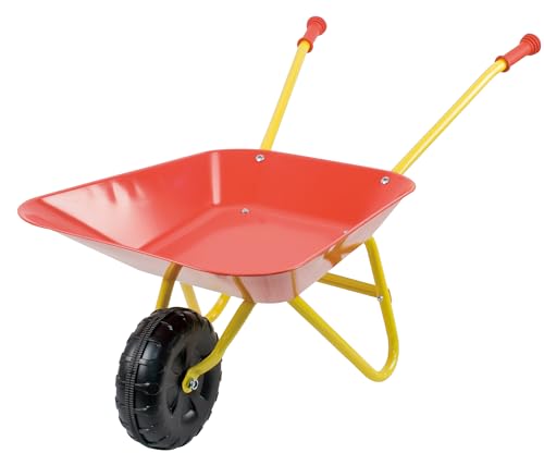 Idena - Metallschubkarre für Kinder ab 6 Jahren in rot gelb, ca. 78 x 40 x 38 cm groß, ideal für Garten und Sandkasten Idena - Metallschubkarre für Kinder ab 6 Jahren in rot gelb, ca. 78 x 40 x 38 cm groß, ideal für Garten und Sandkasten von Idena