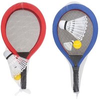 Idena Softballspiel XXL mit 3 Federbällen 67cm Idena Softballspiel XXL mit 3 Federbällen 67cm von Idena