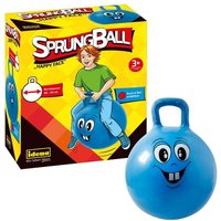 Idena Sprungball Happy Face blau Ø45-50cm Idena Sprungball Happy Face blau Ø45-50cm von Idena