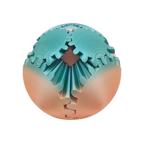 3D Gedruckter Zahnradball – The Steampunk Whirling Wonder Fidget Toys | 3D Gedruckter Gear Sphere Spin Ball | Stressabbau Fidget-Spielzeug für Arbeit oder Reisen | Gear Ball Zappelspielzeug von Idezek