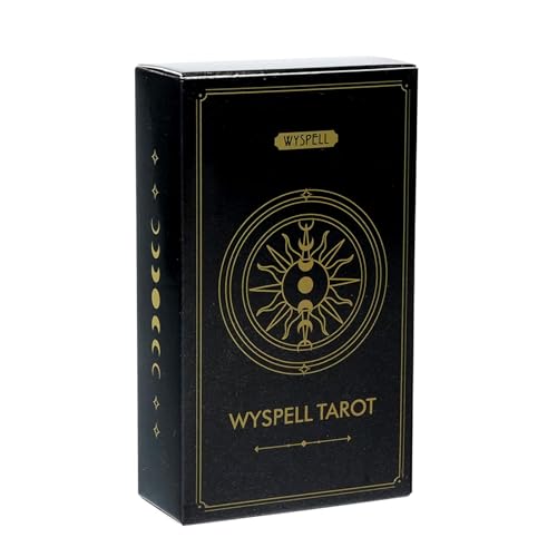 78 Teiliges Wyspell Tarotkarten, Divination Tarotkarten, Vorausschauende Brettspiele, Tarotkarten Deck Set, Fate Divination Tarot, Englische Version, Brettspiel für Anfänger und Sammelspiel von Idezek