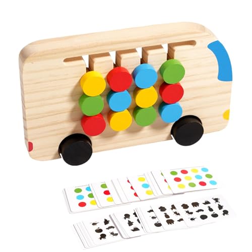 Idezek Farb-Matching-Spiele für Kinder, Farb-Matching-Spiel für Kleinkinder,Farblich passendes Lernspielzeug - Farbspiel aus Holz für Kleinkinder ab 3 Jahren, Farbspielzeug für Mädchen und von Idezek