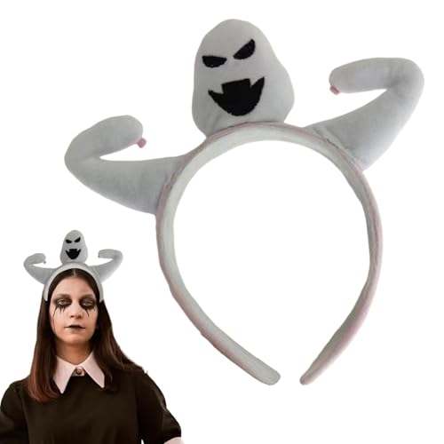 Idezek Geister-Stirnband für Mädchen, Halloween-Kostüm-Stirnband - Gruseliges Party-Geister-Haarband | Halloween-Cosplay-Haarschmuck für Karneval, Bühnenaufführung, Mottopartys, Rollenspiele von Idezek