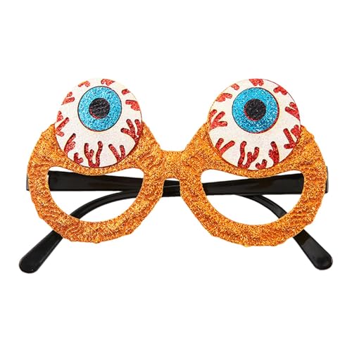 Idezek Halloween-Augapfel-Brille,Halloween-Brille für Kinder, Glitzer-Augapfel-Brille, lustige Party-Brille, Halloween-Party, lustiges Kostümzubehör für Kinder, und Mädchen von Idezek