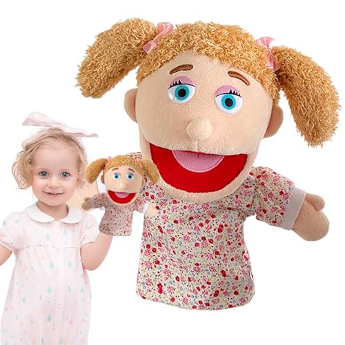 Idezek Handpuppen,Handpuppen für Kinder - Vaterpuppen Spielzeug,Familienpuppen für Kinderrollenspiele, weiche Familienpuppen, Plüschhandpuppen, Familienpuppen-Geschichtenspielzeug von Idezek