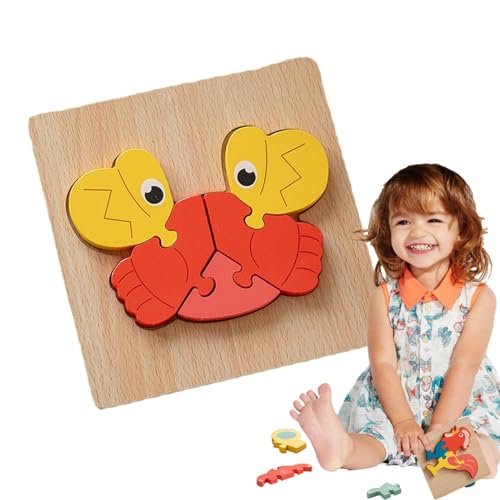 Idezek -Holzpuzzles, Kleinkindpuzzles im Alter von 1–3 Jahren | 3D-Puzzles aus Holz für Kinder,Hölzerne Kleinkind-Puzzles, Geschenke, Spielzeug für 1 2 3 Jahre alte und Mädchen, Spielzeug, von Idezek