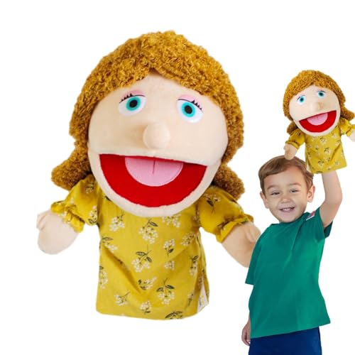 Idezek Kinderhandpuppen,Handpuppen | Vaterpuppen Spielzeug | Familien-Handpuppen, Plüsch-Handpuppen für Mama und Papa, Bruder und Schwester, Rollenspiel-Spielzeugpuppen für Kinder von Idezek