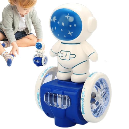 Idezek Leuchtendes Spielzeug für Kleinkinder,Leuchtendes Spielzeug für Kleinkinder,Astronaut Balance Auto Musikspielzeug - Bewegungsaktiviertes leuchtendes Auto für Kleinkinder. Buntes, leichtes Press von Idezek